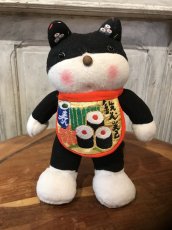 画像1: 白黒ねこ　鉄火巻前掛け (1)