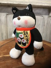 画像2: 白黒ねこ　鉄火巻前掛け (2)