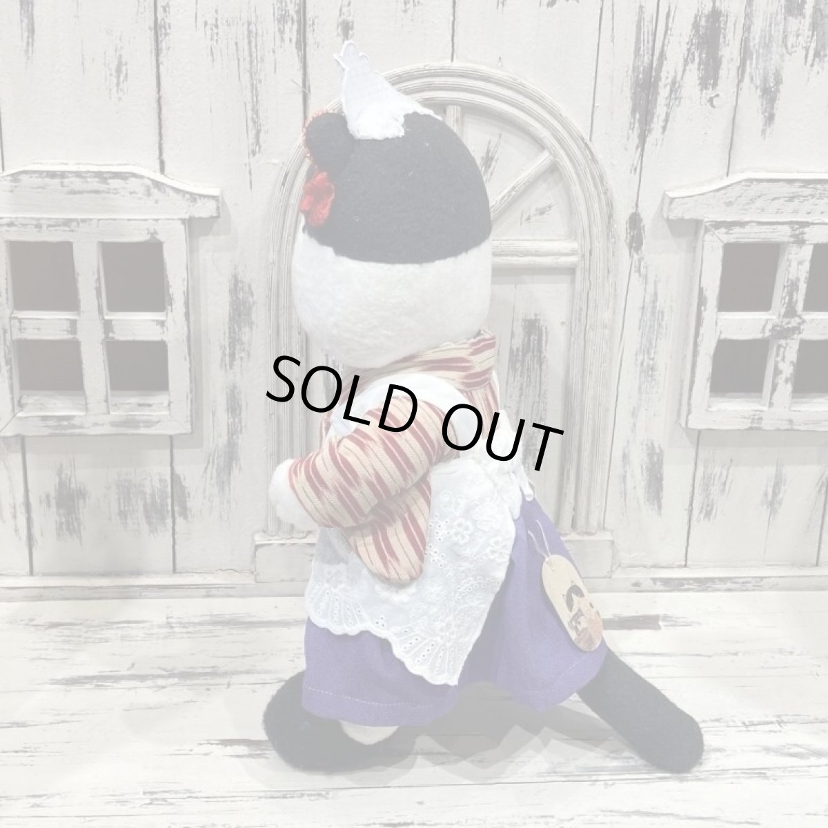 画像3: 〜当選者様専用〜なつかしこよみ2025  4月「喫茶こまち」白黒ねこ 矢絣の袴  (3)