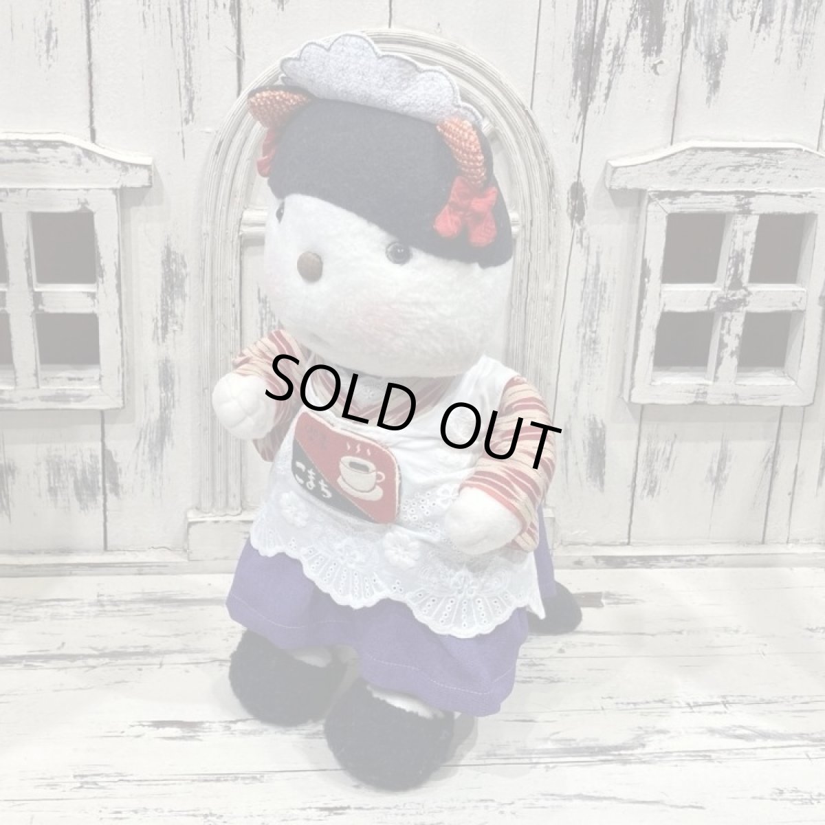 画像2: 〜当選者様専用〜なつかしこよみ2025  4月「喫茶こまち」白黒ねこ 矢絣の袴  (2)