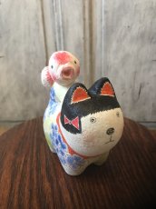 画像1: ねこはりこ　金魚「紫陽花」. (1)