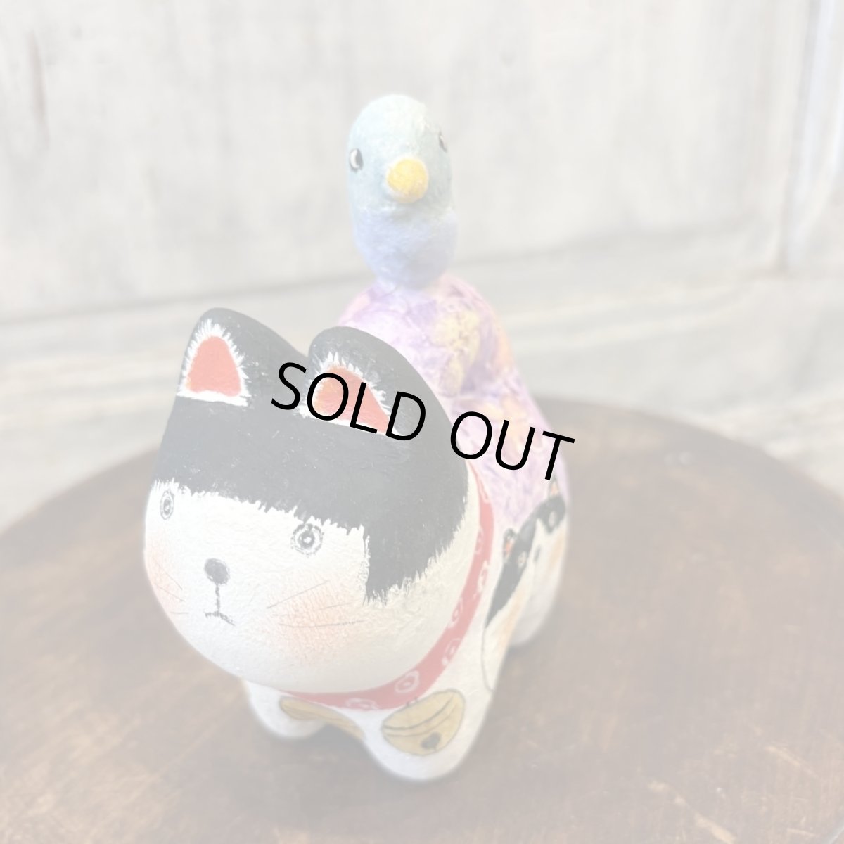 画像7: ねこはりこ　鳩のせ「紫陽花」※発送は6/13以降 (7)