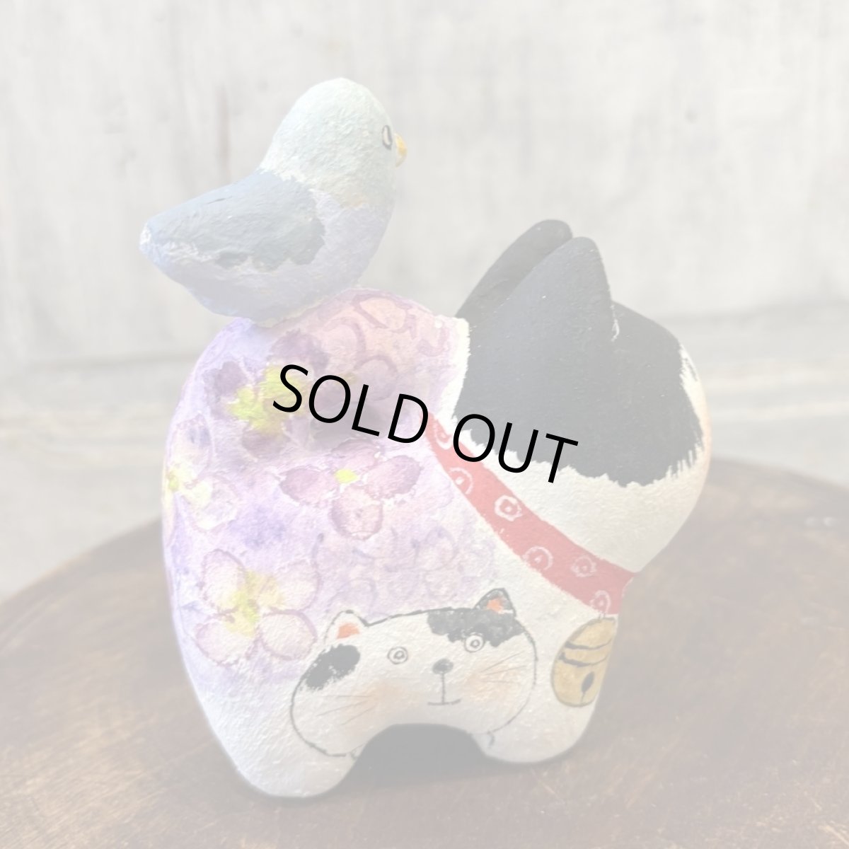 画像3: ねこはりこ　鳩のせ「紫陽花」※発送は6/13以降 (3)