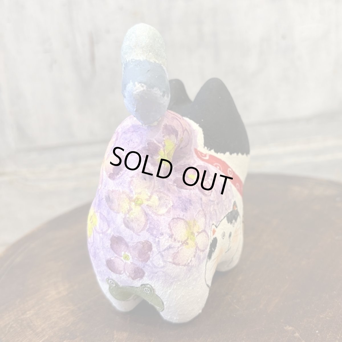 画像4: ねこはりこ　鳩のせ「紫陽花」※発送は6/13以降 (4)