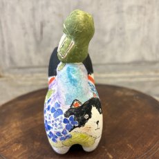 画像6: ねこはりこ　かえるのせ「紫陽花」※発送は6/13以降 (6)