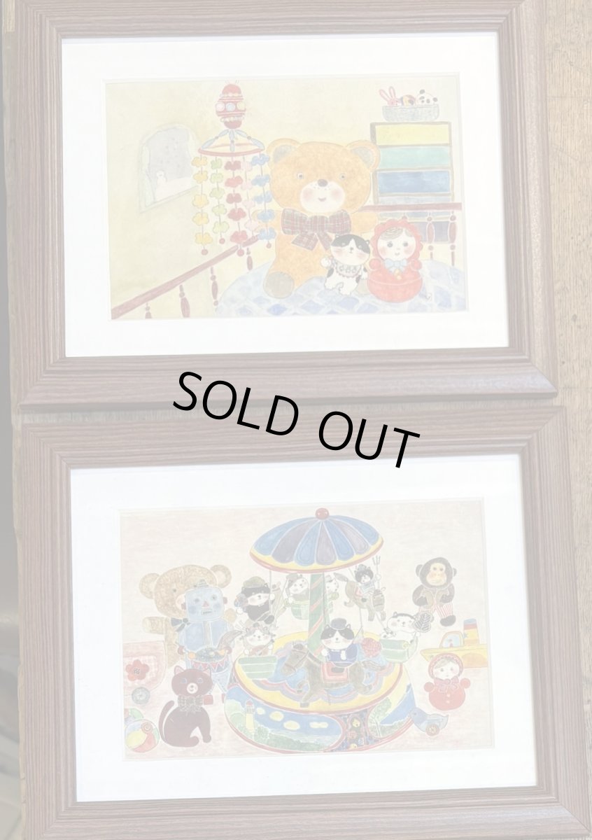 画像1: 〜専用〜墨絵プリント額✖️2点 (1)