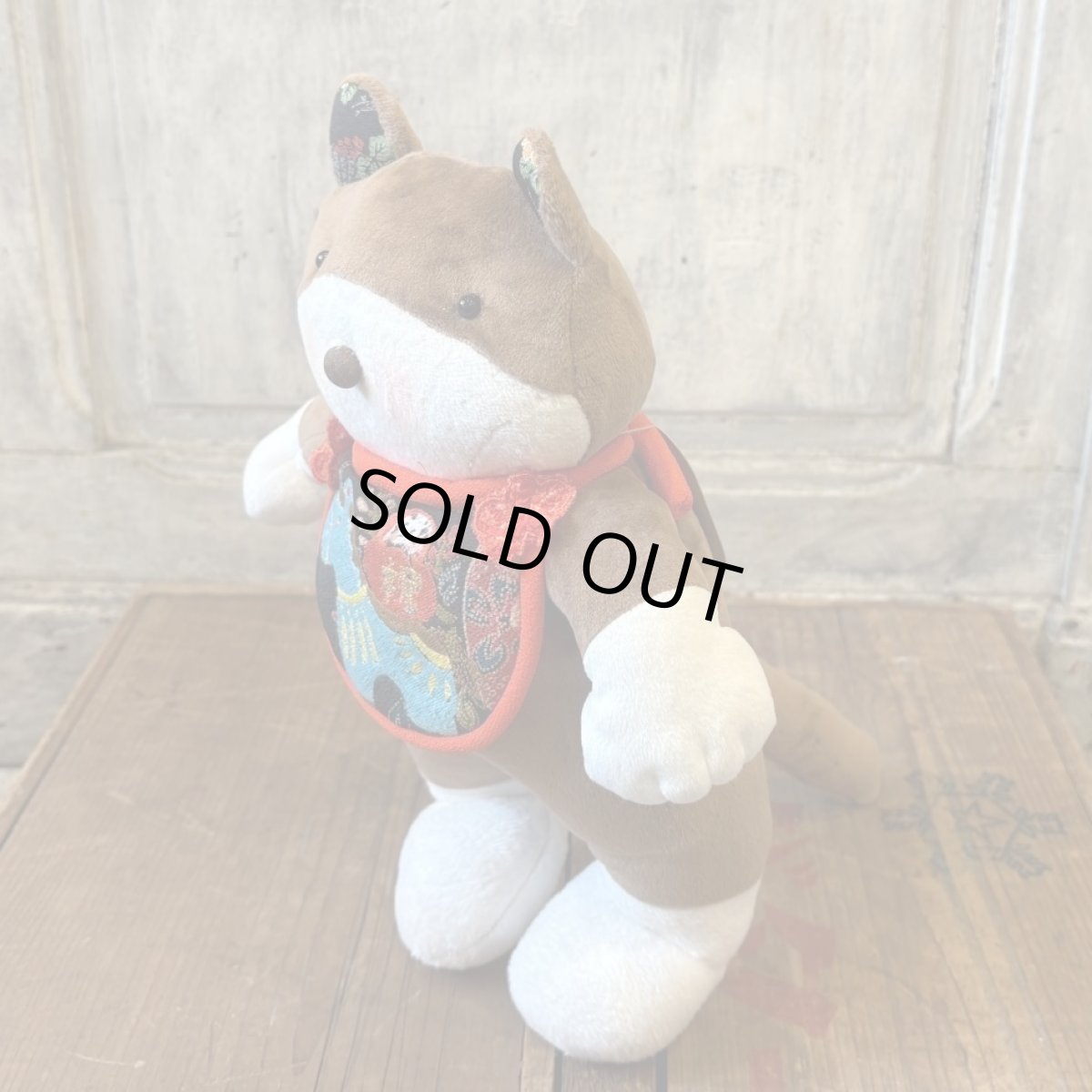 画像2: 茶ねこ　お馬ちゃんとお祝い達磨前掛け (2)