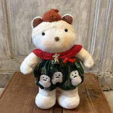 画像1: 白ねこ　雪だるまさんとクリスマス (1)